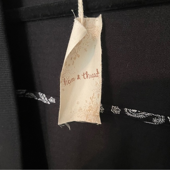 Hem & Thread Elegant Black Cardigan - Picture 2 of 5